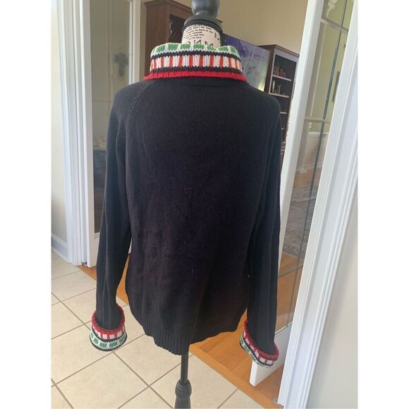 Liz Claiborne Women's Long Sleeve Black Cowl Neck Sweater - Picture 6 of 8